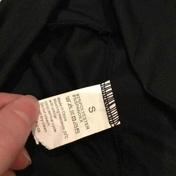 Black Athletic Leggings - Picture 3 of 4